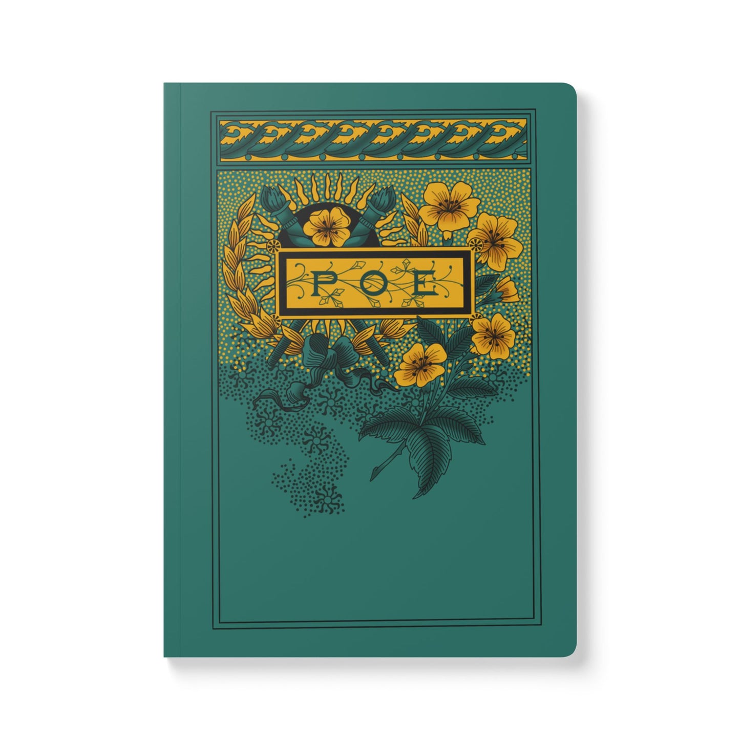 Poe Botanical Themed Softcover Journal