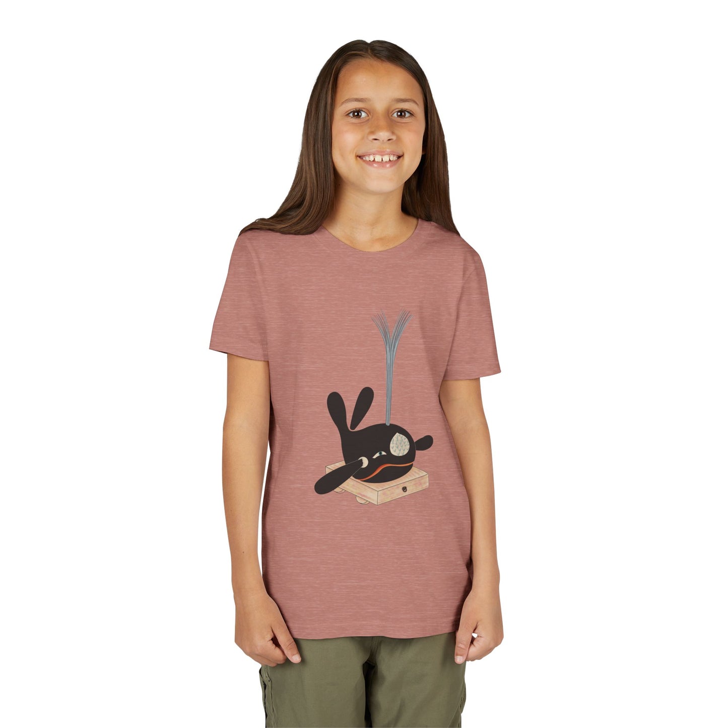 Vintage Japanese Toy Whale Youth T-Shirt — "Kujira no Shoufuki" Whale on Crate Youth Tee