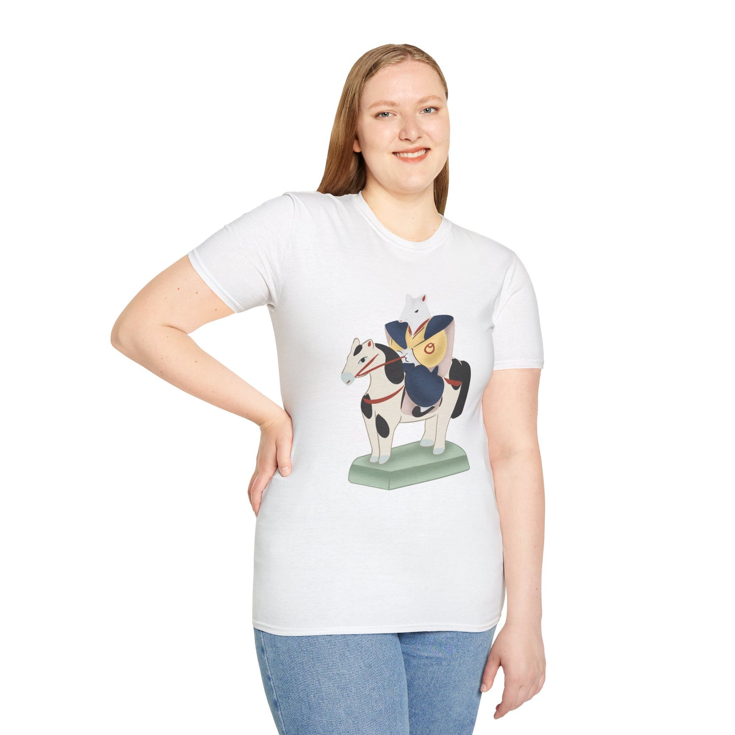 Miharu-goma Horse TShirt — Traditional Japanese Toy Horse Graphic Tee