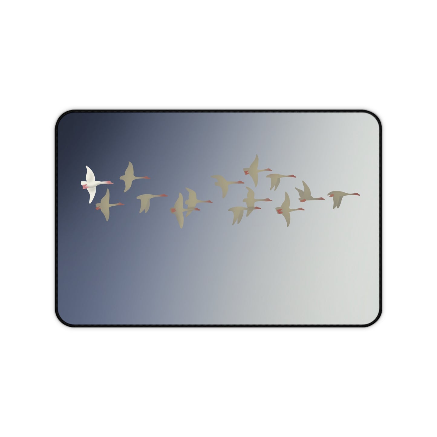 Elegant Migrating Birds Desk Mat