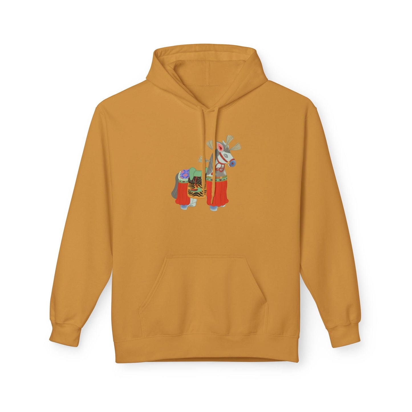 Japanese Vintage Toy Horse Hoodie — Cute Painter Horse Graphic Sweatshirt