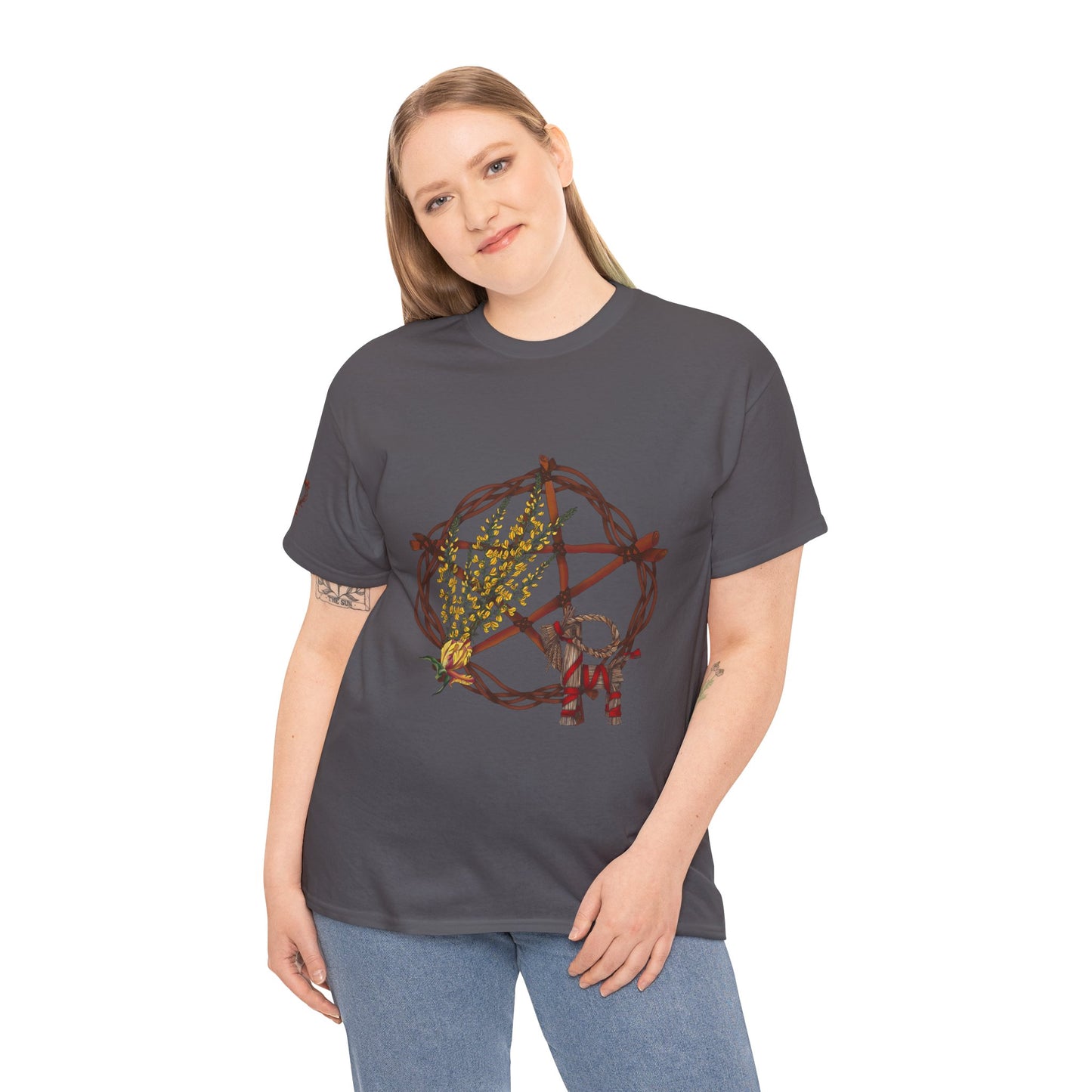 Occult-Inspired Unisex Heavy Cotton Tee, Boho T-Shirt, Graphic Tee, Witchy Apparel, Festival Clothing, Everyday Casual Wear, Unique [...]