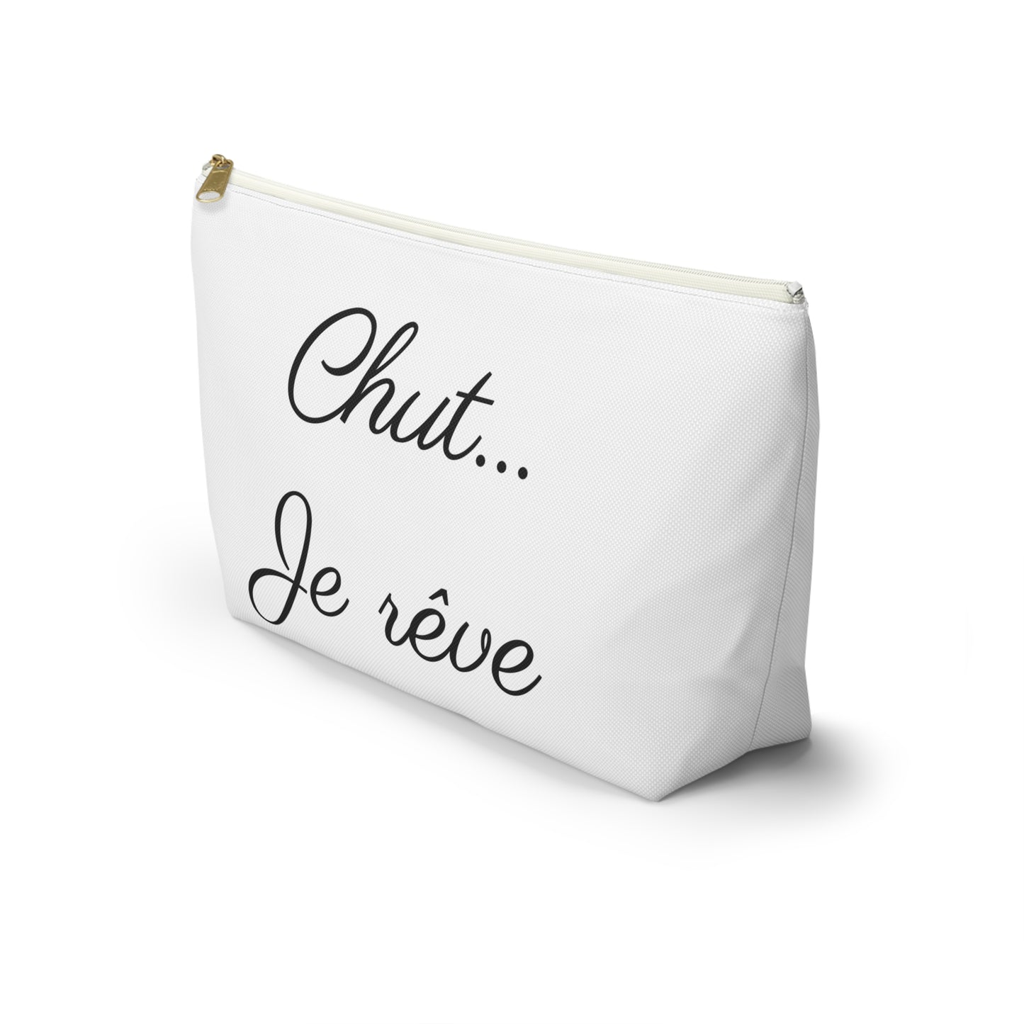 Chic Quote Accessory Pouch"Chut je rêve" (Sshhh I am dreaming)