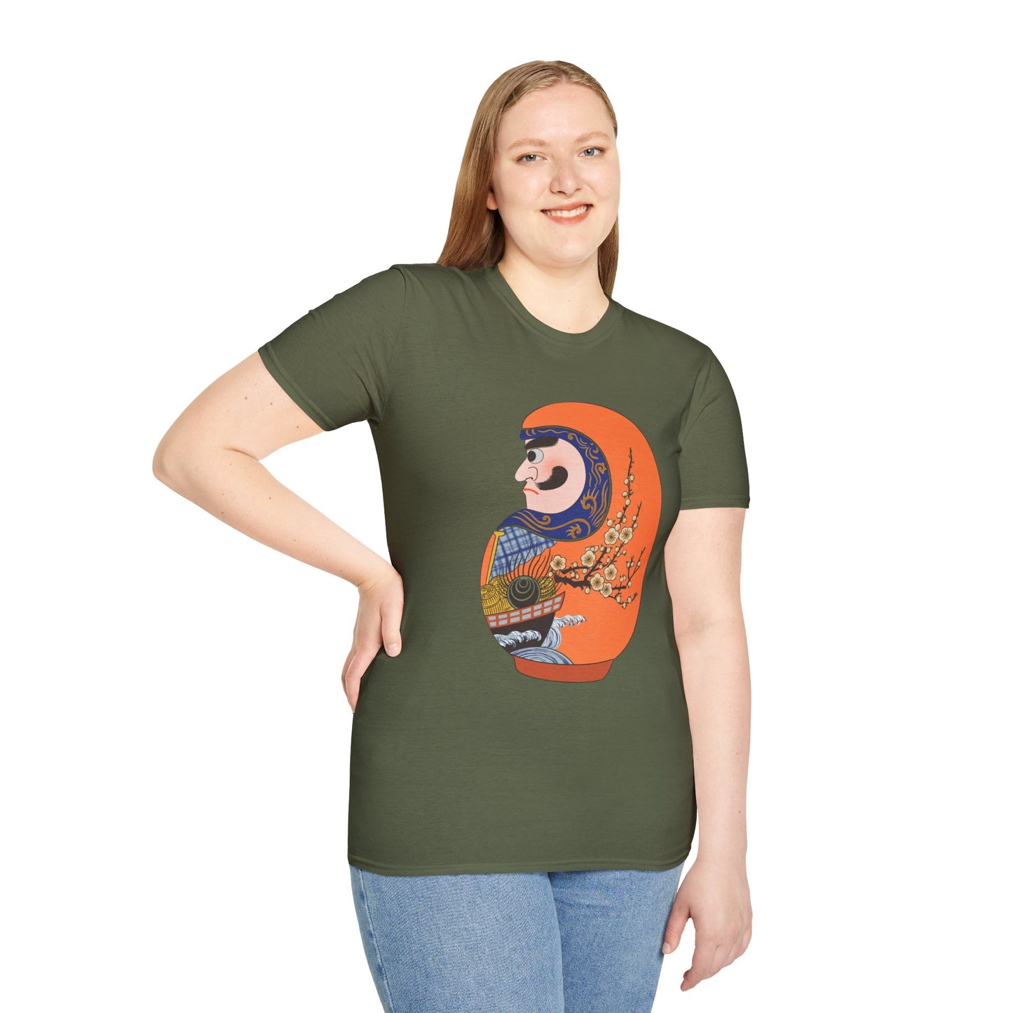 Daruma Doll Graphic T-Shirt — Treasure Ship (Takarabune) Tee