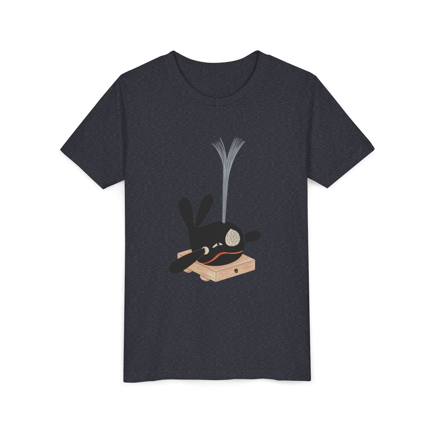 Vintage Japanese Toy Whale Youth T-Shirt — "Kujira no Shoufuki" Whale on Crate Youth Tee