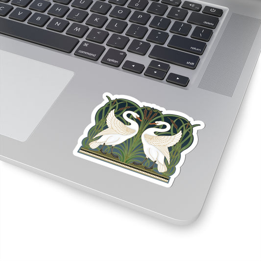 Elegant Swans Sticker
