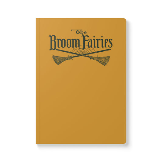 The Broom Fairies Vintage Book Cover Softcover Journal