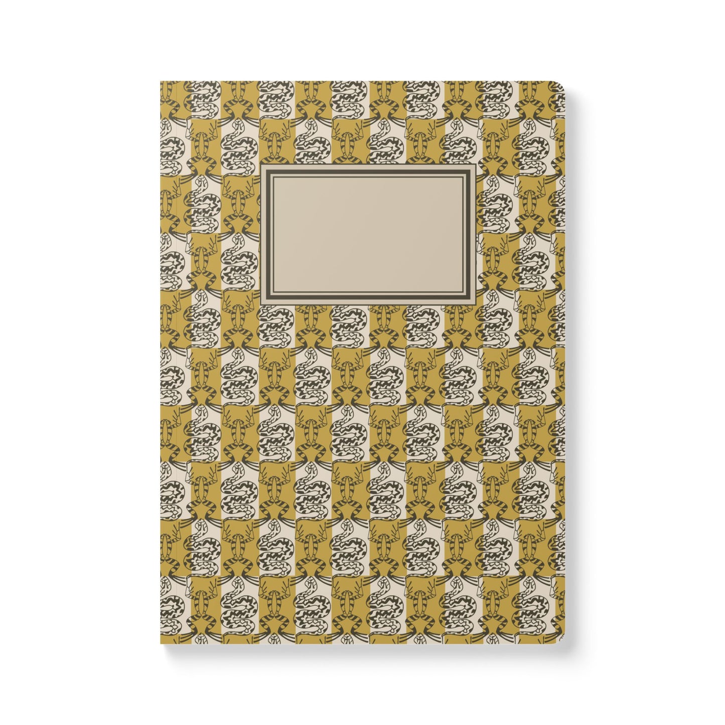 Snake and Frog Pattern Softcover Journal
