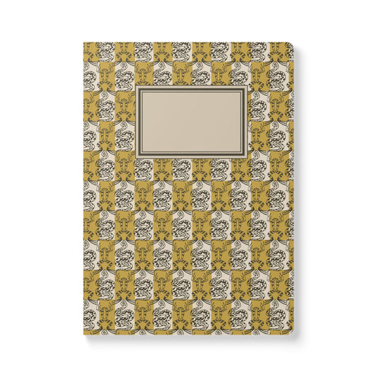Snake and Frog Pattern Softcover Journal