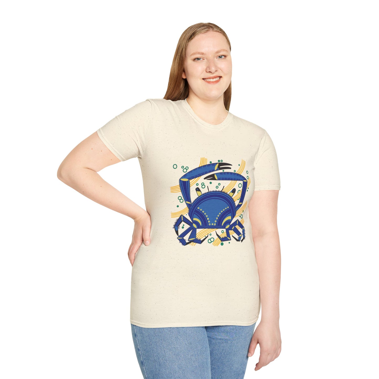 "Le Crabe" illustration by Mathurin Méheut TShirt — Coastal Sea Graphic Tees