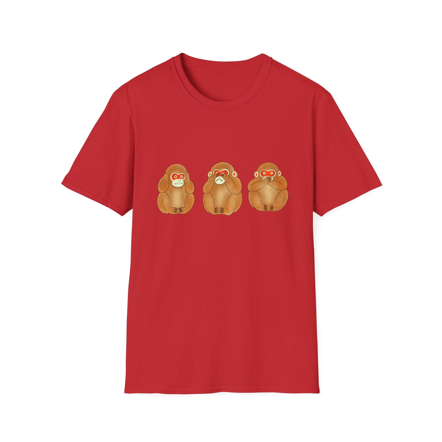 Three Wise Monkeys Fushimi clay doll Tshirt | Three Wise MonkeysGraphic Tee